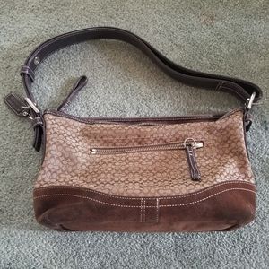COACH Signature Jacquard canvas Demi Shoulder Bag